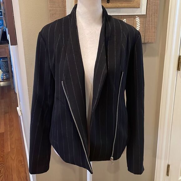 Shades of Grey by Micah Cohen Striped Wool Jacket - Picture 2 of 8